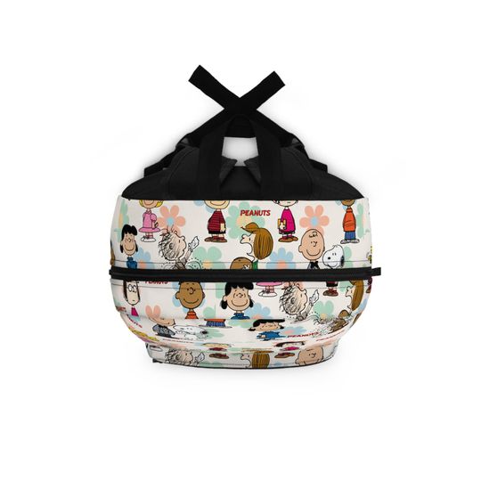Charlie Brown Backpack - Peanuts Cartoon Polyester Book Bag