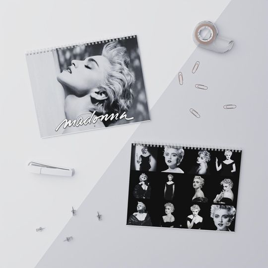 Madonna True Blue 2026 Wall Calendar - Home Decor, Music Fan Gifts, Monthly
