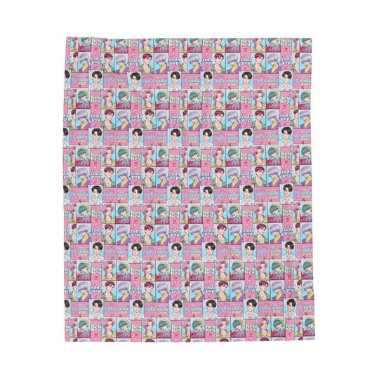Kpop Demon Hunter Soda Pop Blanket
