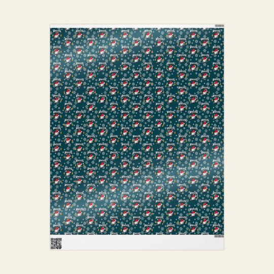 Holiday Eagles Gift Wrap: Christmas Festive Wrapping Paper