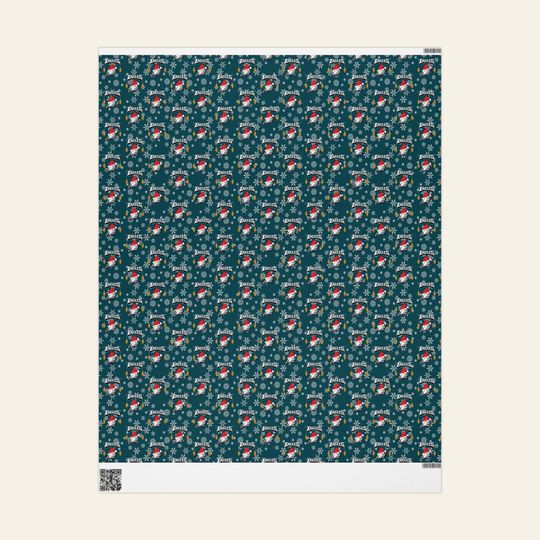 Holiday Eagles Gift Wrap: Christmas Festive Wrapping Paper