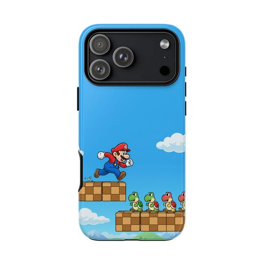 Retro Mario Bros Phone Case, Gamer Gift
