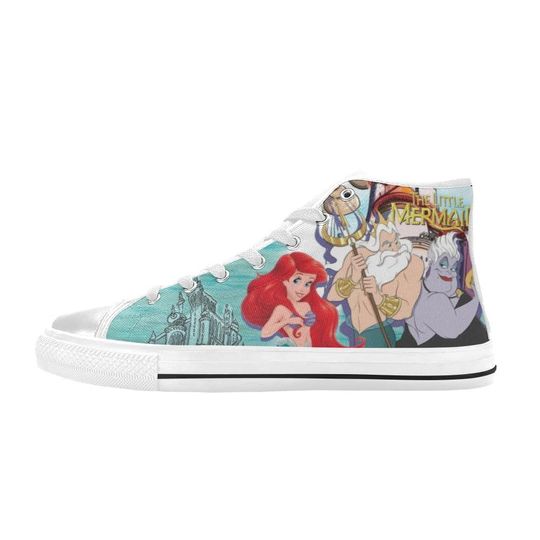 The Little Mermaid High Top Shoes Sneakers