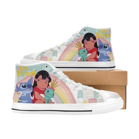 Lilo And Stitch High Top Shoes Sneakers