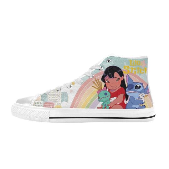 Lilo And Stitch High Top Shoes Sneakers