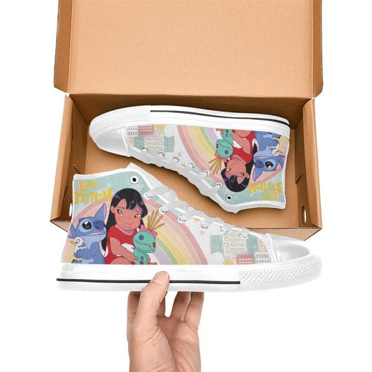 Lilo And Stitch High Top Shoes Sneakers