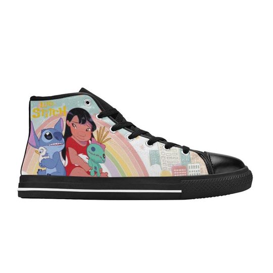 Lilo And Stitch High Top Shoes Sneakers