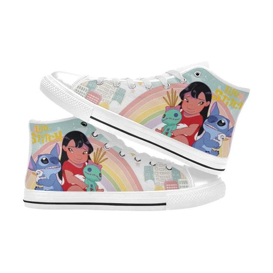 Lilo And Stitch High Top Shoes Sneakers