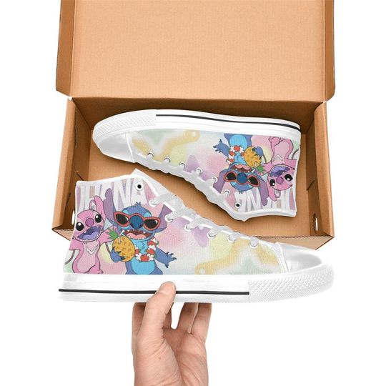 Lilo And Stitch High Top Shoes Sneakers