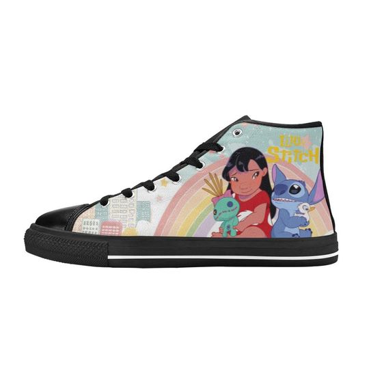 Lilo And Stitch High Top Shoes Sneakers