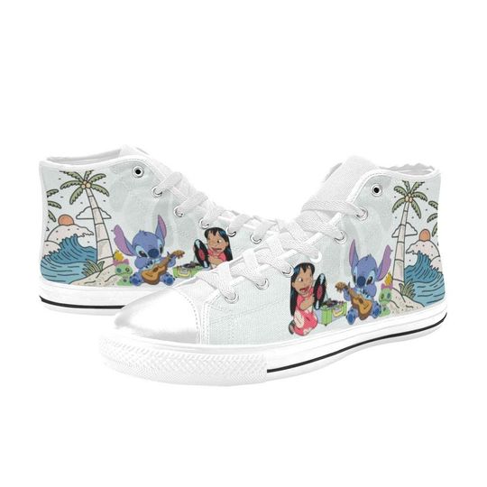 Lilo And Stitch High Top Shoes Sneakers