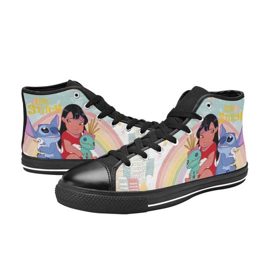 Lilo And Stitch High Top Shoes Sneakers