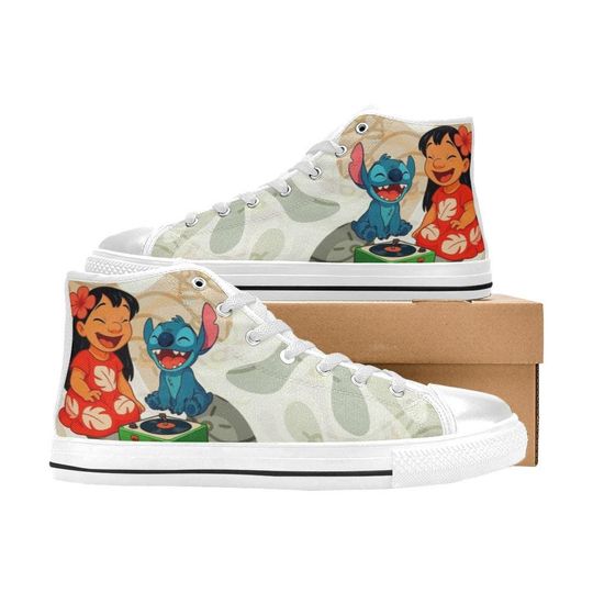 Lilo And Stitch High Top Shoes Sneakers