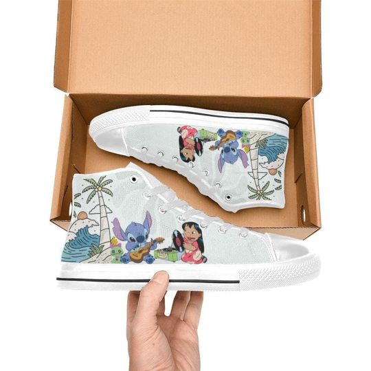 Lilo And Stitch High Top Shoes Sneakers