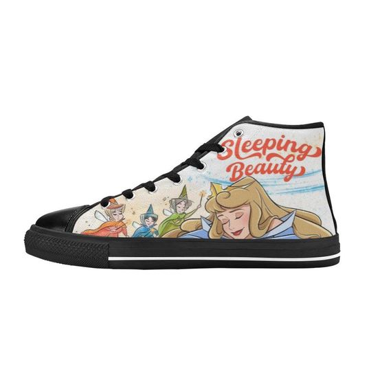 Sleeping Beauty High Top Shoes Sneakers