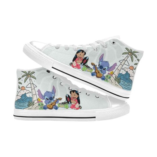 Lilo And Stitch High Top Shoes Sneakers