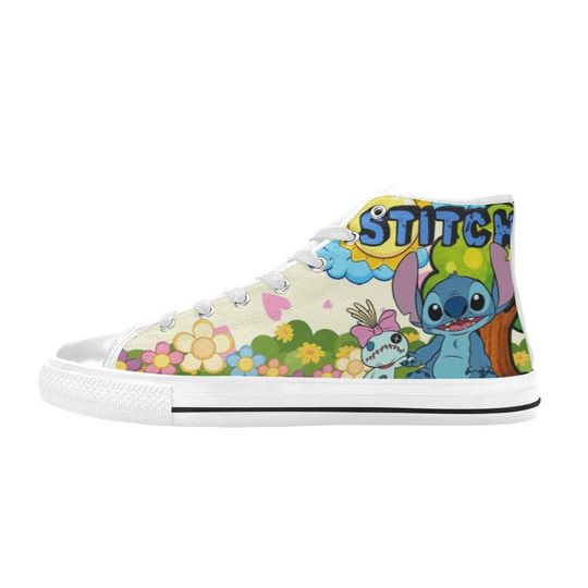 Lilo And Stitch High Top Shoes Sneakers