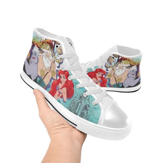 The Little Mermaid High Top Shoes Sneakers