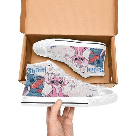 Lilo And Stitch High Top Shoes Sneakers