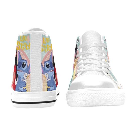 Lilo And Stitch High Top Shoes Sneakers