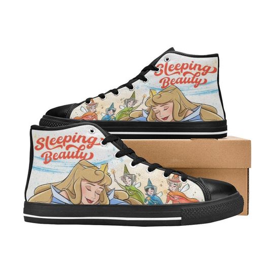 Sleeping Beauty High Top Shoes Sneakers