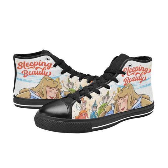 Sleeping Beauty High Top Shoes Sneakers