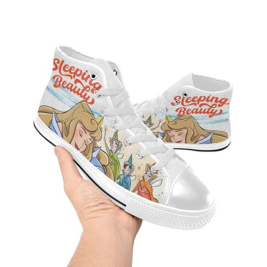 Sleeping Beauty High Top Shoes Sneakers