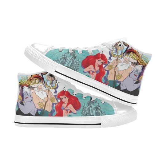 The Little Mermaid High Top Shoes Sneakers