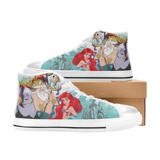 The Little Mermaid High Top Shoes Sneakers