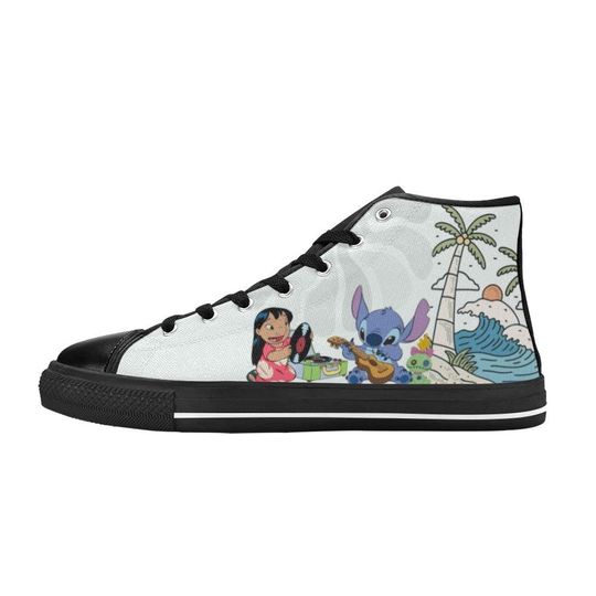 Lilo And Stitch High Top Shoes Sneakers