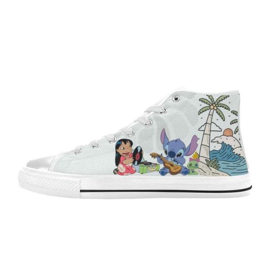Lilo And Stitch High Top Shoes Sneakers