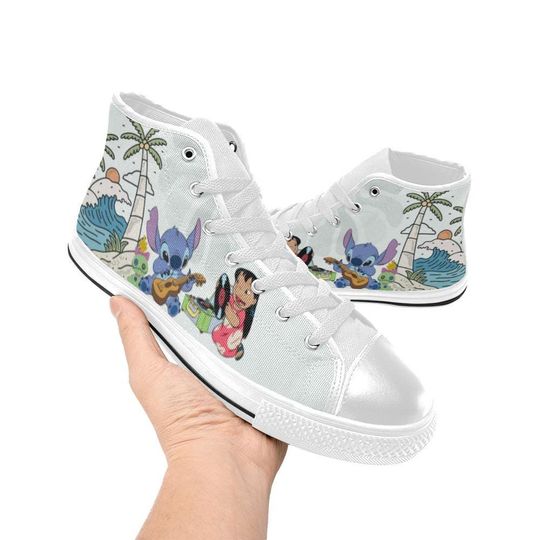 Lilo And Stitch High Top Shoes Sneakers