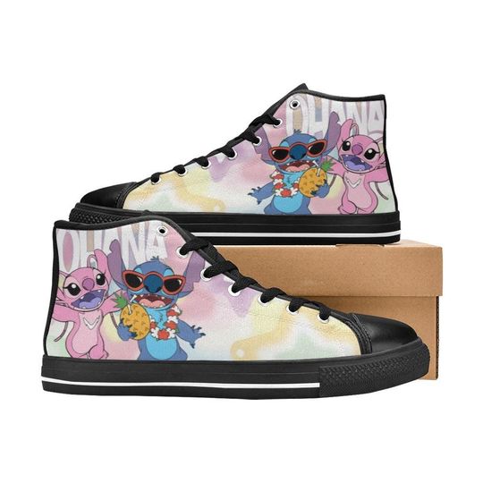 Lilo And Stitch High Top Shoes Sneakers
