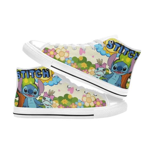 Lilo And Stitch High Top Shoes Sneakers