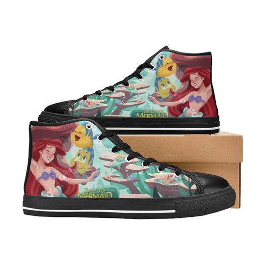 The Little Mermaid High Top Shoes Sneakers