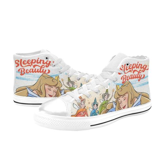 Sleeping Beauty High Top Shoes Sneakers