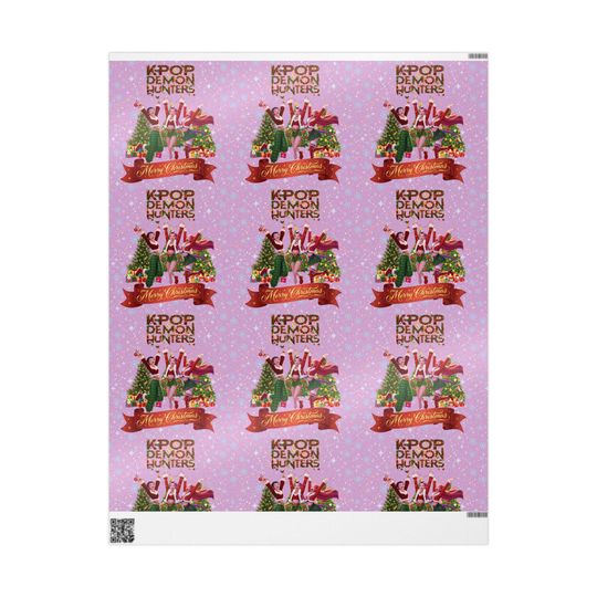 Huntrix, Kpop Demon Hunters Christmas Wrapping Paper, Gift Wrap