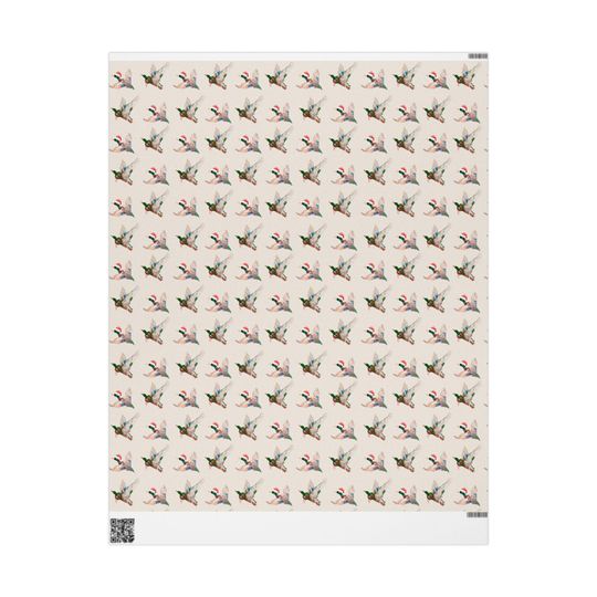 Christmas Mallard Wrapping Paper: Duck Hunting Gift
