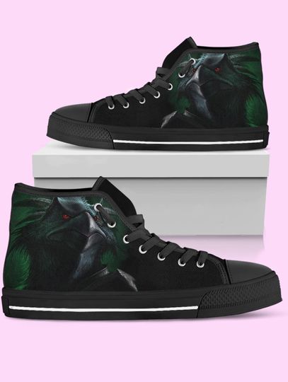 Final Fantasy Crow High Top Shoes, Video Game Shoes