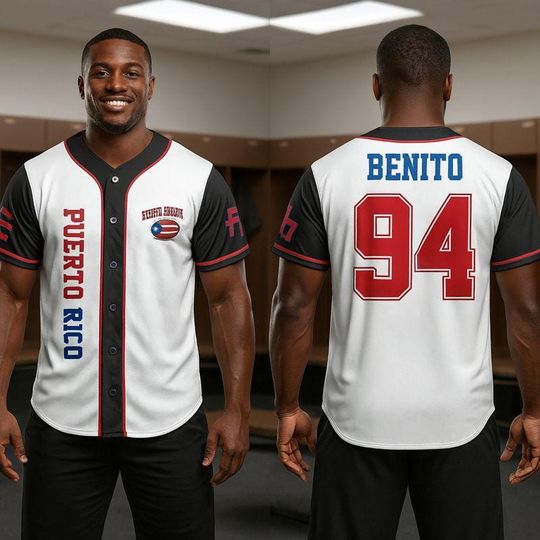 Benito 94 Baseball Jersey: Puerto Rico Halftime Show Inspired