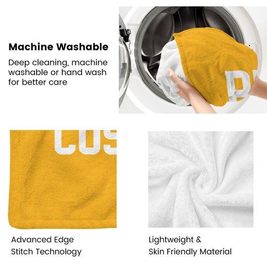Pittsburgh Steeler Football Blanket,Custom Name,Football Fan Gift