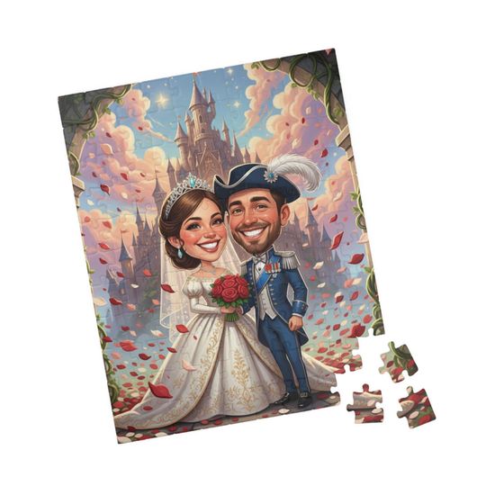 Custom Wedding Photo Puzzle: Personalized Engagement Gift