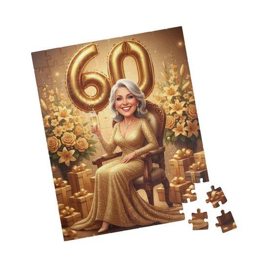 Custom Cartoon Birthday Puzzle: Personalized Celebration Game
