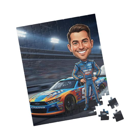 Custom Sports Puzzle | Personalized Athletic Caricature Gift | Unique Cartoon