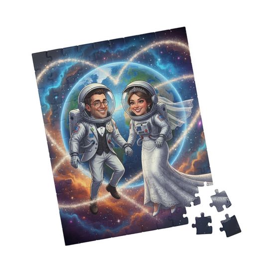 Custom Wedding Photo Puzzle: Personalized Engagement Gift