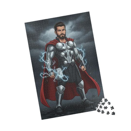 Custom Superhero Jigsaw Puzzle: Personalized Family Game Night
