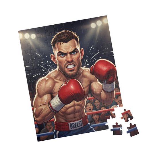 Custom Sports Puzzle | Personalized Athletic Caricature Gift | Unique Cartoon