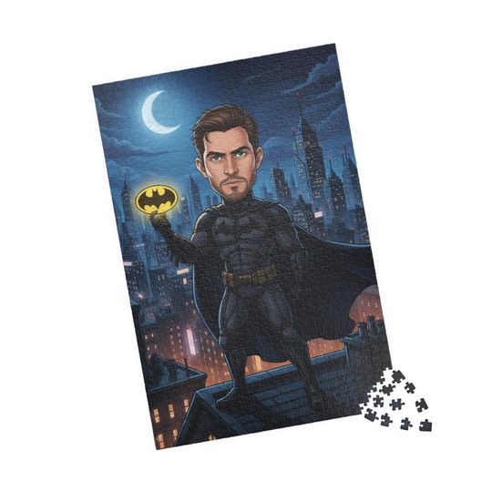 Custom Superhero Jigsaw Puzzle: Personalized Family Game Night