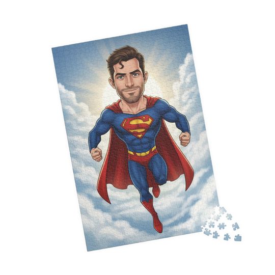 Custom Superhero Jigsaw Puzzle: Personalized Family Game Night