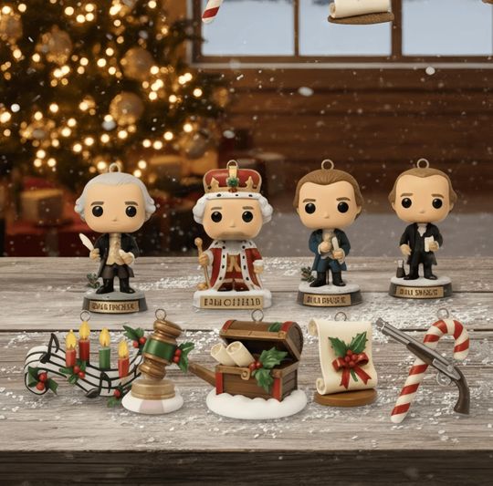 Hamilton Broadway Musical 2025 Advent Calendar with 24 Days of Funko Pop-Style Ornaments - Perfect Gift for Hamilton Fans!